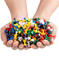400 Pièces 5 Couleurs Épingles à Tête Plastique, Clous de Tableau, Piones pour Tableaux en Liège, Panneaux d'Affichage, Cartes, Photos, Projets d'Artisanat