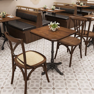 Sedia Rustica Americana <span class=keywords><strong>Vintage</strong></span> con Schienale Incrociato, Sedie da Bistrot e Caffetteria, Vendita all'Ingrosso - Product Image 4