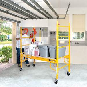 Échafaudage mobile pliable de 2,8 m, plateforme d'escalade pour la rénovation, cheval de travail épaissi, échafaudage <span class=keywords><strong>portable</strong></span> à montage rapide - Product Image 6