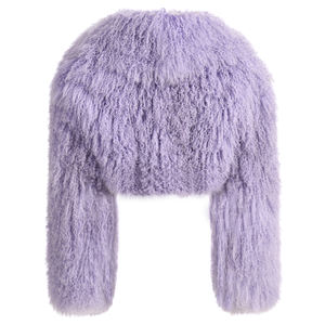 Grosir mewah berbulu mode rambut panjang asli Mongolia domba mantel bulu kustom musim dingin dipotong mantel bulu wanita berbulu 2024 - Product Image 6