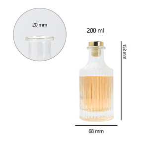 Wholesale 150ml 200ml 500ml <strong>Mini</strong> Miniature Juice Wine Spirit Liquor Glass <strong>Bottle</strong> for Whisky Vodka - Product Image 6