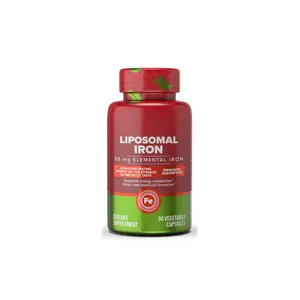 Thảo dược bổ sung Bán buôn sản phẩm bán chạy nhất liposomal sắt với axit folic & vitamin B12 cho phụ nữ và nam giới