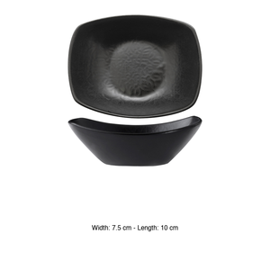 Bol rectangulaire noir mat. 10 × 7,5 cm Gural - Product Image 3