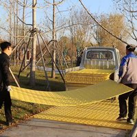 Tapis de protection en HDPE de qualité industrielle pour excavatrices et grues, à haute capacité de charge pour sols meubles et zones boueuses