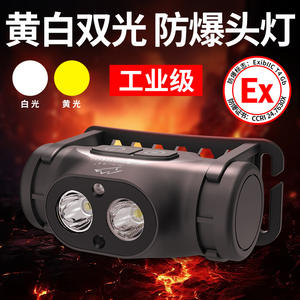 Lámpara Minera LED Recargable de Doble Haz RB-5066 a Prueba de Explosiones con Luz Amarilla para Uso en Exteriores - Product Image 3