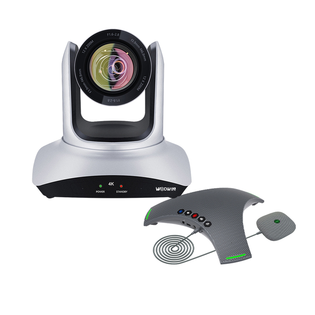 WODWIN OEM Factory 4K PTZ Video Conference Camera 12X 20X Zoom Audio Conferencing System 3-Year Warranty CE/FCC 3840x2160