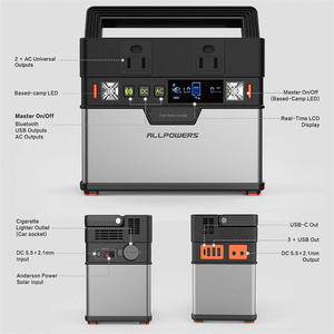 Estación de Energía Portátil para Exteriores de 300w, Cargador Solar/AC para Laptop - Product Image 2
