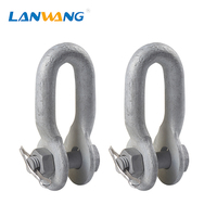 LanWang Manille en U / Manille à boulon en U / Manille d'ancrage / Manille de chaîne / Manille pour lignes électriques / Manille de type U pour raccords de lignes électriques