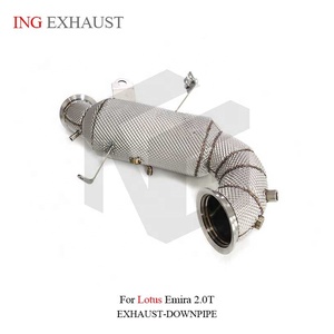 Downpipe <span class=keywords><strong>di</strong></span> <span class=keywords><strong>Scarico</strong></span> ad Alto Flusso in Acciaio Inox ING per Lotus Emira 2.0T con Scudo Termico, Parti per Tuning Auto - Product Image 5
