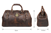 Usage quotidien motif crocodile sac à main en cuir véritable hommes alligator grands sacs à bandoulière en cuir pleine fleur