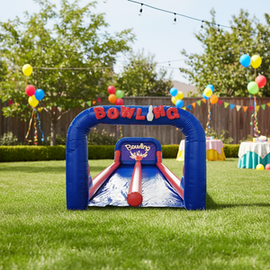 WINSUN Commercial PVC Lead free Fireproof Waterproof Easy Setup Custom <b>Inflatable</b> Bowling Alley <b>Game</b> Combo for Kids Adults - Product Image 1