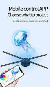 Wifi 3D Hologram Fan chiếu 42cm 384 LED hạt độ nét cao 3D quảng cáo hiển thị Fan triển lãm Holographic hiển thị Fan - Product Image 5