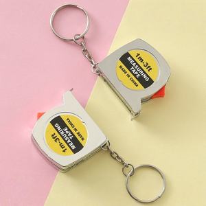 Mini Cinta Métrica Funcional de 1.5 Pulgadas con Llavero y Construcción de Bloqueo Deslizante Estable, Ideal para Regalos de Fiesta de Cumpleaños - Product Image 4