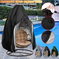 Housse de protection pour fauteuil suspendu d'extérieur, imperméable, avec fermeture éclair, anti-poussière, protection UV, pour chaise suspendue de patio