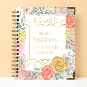 Agenda de Bodas Personalizada 2025 2026, Encuadernada en Espiral, Cubierta de PP y Papel, Económica, con Adhesivos Decorativos - Product Image 2