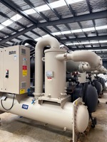 İkinci El Ticari HVAC Tek Vidalı Soğutucu 1224KW Su Soğutmalı Büyük Kapasiteli Endüstriyel R134a Sistem Ünitesi