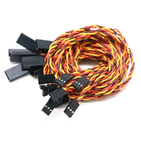 Câble d'extension de servo anti-interférence JR Futaba 22AWG 45CM 50CM mâle-femelle torsadé pour pièces de drones et avions RC