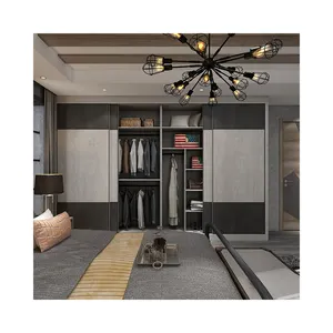 Customized Design Furniture Supplier Portable Bedroom Wardrobe Solid Wood Closet Cabinet