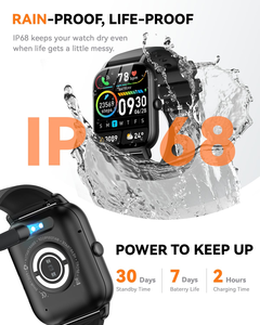 สมาร์ทวอทช์ IP68 กันน้ำ ตรวจวัดอัตราการเต้นของหัวใจ สมาร์ทวอทช์ สายรัดข้อมือฟิตเนส สมาร์ทวอทช์ - Product Image 3