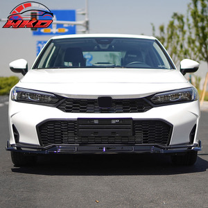 Compatible con Honda Civic 25-26, Estilo IKON, 3 Piezas, Spoiler Delantero para Parachoques, Negro Brillante, Accesorios Automotrices - Product Image 3