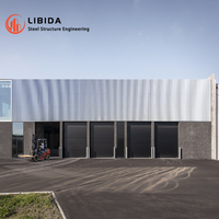 Edificio Comercial Prefabricado de Estructura de Acero Ligero de Construcción Rápida en China, Almacén Prefabricado con Servicios de Soldadura y Corte