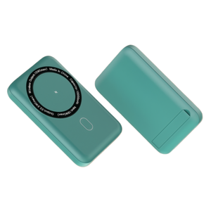 พาวเวอร์แบงค์แม่เหล็ก 10000mAh รุ่นใหม่ปี 2026 พร้อมขาตั้งปรับได้ 45 องศา ผิวสัมผัสนุ่มแบบด้าน สำหรับ iPhone 17 16 15 <span class=keywords><strong>Pro</strong></span> Max - Product Image 1