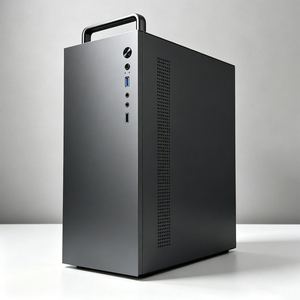 เคสคอมพิวเตอร์ <span class=keywords><strong>H2</strong></span> Mini Tower PC ราคาโรงงาน รองรับเมนบอร์ด MicroATX ITX รองรับการ์ดจอขนาดยาว 3.5HDD พัดลม 2 ตัว ชุดประกอบเองสำหรับเล่นเกม กระจกนิรภัย - Product Image 5