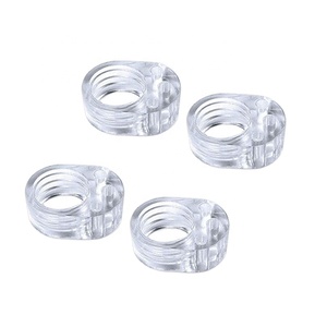 Door Stopper Transparent Door Handle Buffer Silicone or PVC Protection For Walls Furniture Kitchen Bedroom