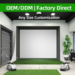 Simulateur <span class=keywords><strong>de</strong></span> <span class=keywords><strong>Golf</strong></span> Complet pour <span class=keywords><strong>Pratique</strong></span> en Intérieur, <span class=keywords><strong>Cage</strong></span> <span class=keywords><strong>de</strong></span> 10x8 Pieds ou Toute Taille Disponible avec Cadre et Filet d'Enceinte - Product Image 3