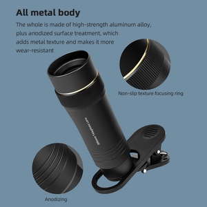 300MM Phone Telephoto Lens for <strong>Smartphone</strong> Zoom Lens 10X with Universal Lens Clip Cleaning Cloth Storage <strong>Bag</strong> - Product Image 5