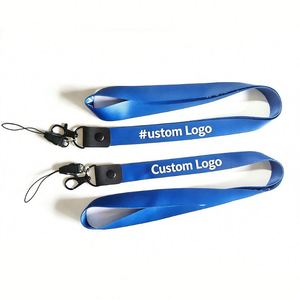 Custom Design Print 1.5cm <b>Polyester</b> <b>Lanyard</b> for Office Cultural Display Supplies Chest Cards Work Badges - Product Image 6