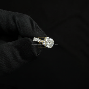 เครื่องประดับที่สวยงามหยดน้ำตาสร้อยคอลูกแพร์ตัดเพชร VVS Moissanite ชุดฮาโลทุกวันของขวัญแต่งงาน - Product Image 1