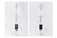 Prix usine Instruments à cordes de violon électrique de haute qualité Panneau professionnel en épicéa à tête d'érable jouant du violon OEM VL021813