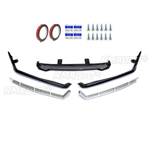 Kit carrosserie sport noir brillant-argenté pour Honda Accord 10.5ème génération 2022 : Lame de pare-chocs avant et jupes latérales – Accessoires automobiles - Product Image 6