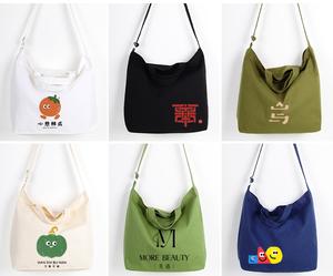 Bolsa de Mano de Lona de Algodón Ecológica Personalizada al por Mayor con Cremallera y Correa para el Hombro para Mujeres y Niñas - Regalo para Compras y Supermercado - Product Image 3