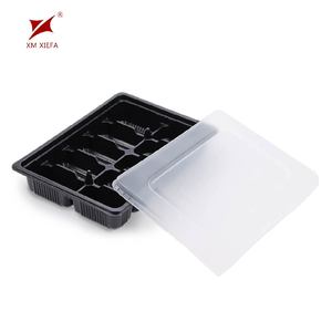 Boîtes d'emballage alimentaire jetables en PP avec couvercles pour boulettes congelées, barquette blister personnalisable pour XF-0672 - Product Image 1