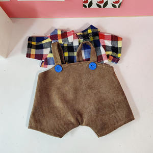 Solo <span class=keywords><strong>Ropa</strong></span> para Muñecas de 30cm y 40cm, <span class=keywords><strong>Ropa</strong></span> para Muñeca de Peluche Lina Bear, Accesorios de <span class=keywords><strong>Ropa</strong></span>, Conjunto de <span class=keywords><strong>Ropa</strong></span>, Conjunto de Pantalones con Tirantes, Camisa Informal, Linda - Product Image 5