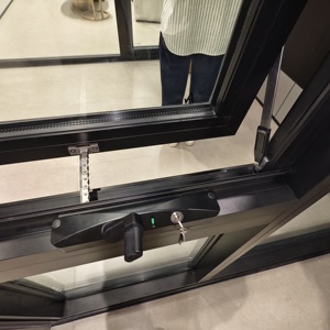 Hiện đại nhôm tay quay ra cửa sổ phổ biến tùy chỉnh thiết kế nhôm mái hiên cửa sổ các nhà sản xuất tay quay cửa sổ kính - Product Image 6