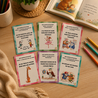 Impression de cartes flash personnalisées OEM ODM, cartes flash éducatives pour enfants avec boîte, logo personnalisé