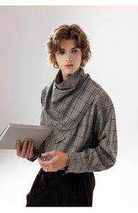 <span class=keywords><strong>Chemise</strong></span> à manches longues à carreaux détachable pour <span class=keywords><strong>homme</strong></span>-Automne 2025 Nouvelle version - Product Image 2