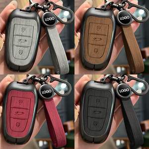 Étui pour clé de voiture en métal zincalloy, bois et cuir, accessoires, pochette pour clé pour Dongfeng Citroen DS6/DS5/DS5LS/DS3 et <span class=keywords><strong>DS4</strong></span> - Product Image 6