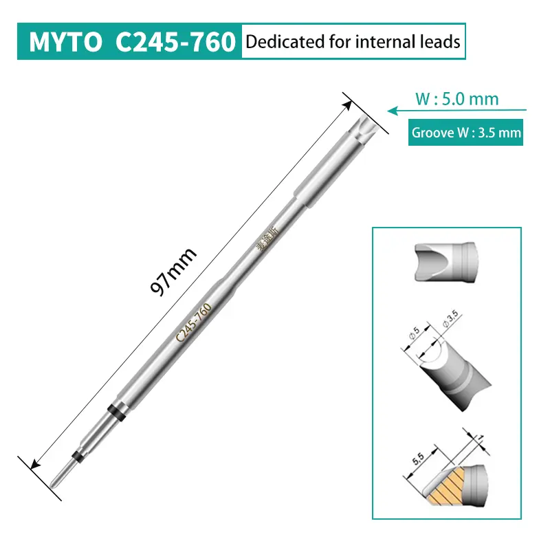 Myto C245-914 913 123 966 955 752 universelle Lötkolbenspitzen für JBC-Lötstation Sondermodell Schweißkopf T245