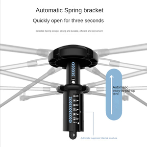 Carpa para 6 Personas, Plegable, para Acampar al Aire Libre, Apertura Automática Rápida, Resistente a la Lluvia, Protección Solar, Equipo Portátil para Acampar en la Naturaleza - Product Image 3