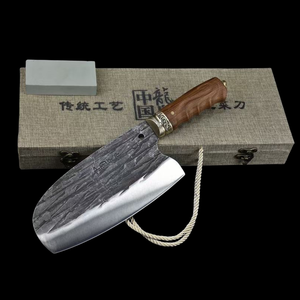 Eredità del patrimonio culturale immateriale cina Longquan in acciaio inox cucina coltello da cucina osso e carne taglio acciaio coltello - Product Image 4