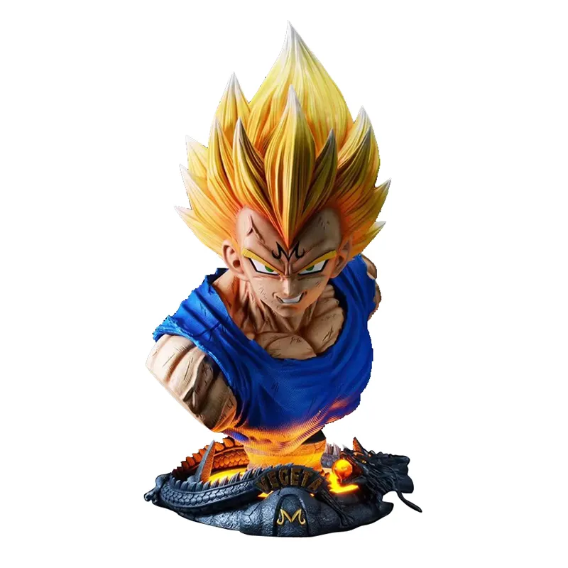 Wholesale Custom Resin Anime character Movie Related Model Gift Collection 1/1 Vegeta Bust Statue Action Figure Toy Crafts