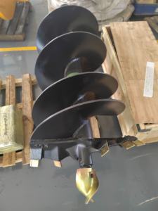 Accessoires pour pelle hydraulique, chargeuse compacte et pelle rétrocaveuse SJ6000 : Tarière hydraulique pour forage de trous - Product Image 4