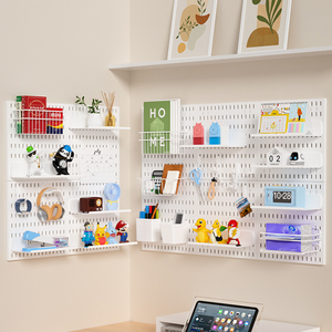 Fácil de usar Pegboard blanco Venta caliente Agujero Tablero Pared Diseño profesional Organizador de pared - Product Image 5