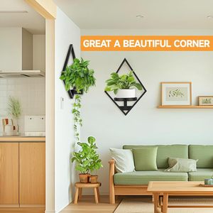 Support mural <span class=keywords><strong>pour</strong></span> plantes en métal peint géant, lot <span class=keywords><strong>de</strong></span> 2, et porte-plantes <span class=keywords><strong>pour</strong></span> fenêtre, <span class=keywords><strong>pour</strong></span> usage intérieur - Chambre à coucher/<span class=keywords><strong>Salle</strong></span> <span class=keywords><strong>de</strong></span> <span class=keywords><strong>bain</strong></span>/Salon/Bureau à domicile - Product Image 6
