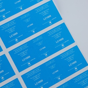 Étiquette autocollante d'avertissement rapide, écologique, recyclable, imperméable, en PP brillant ou mat, conforme aux normes - Product Image 1