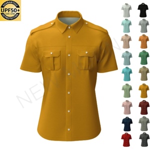 เสื้อเชิ้ตตกปลาแขนสั้นผู้ชายแบบใหม่ พิมพ์ลายโลโก้ กันน้ำ แห้งเร็ว สำหรับกิจกรรมกลางแจ้ง - Product Image 1